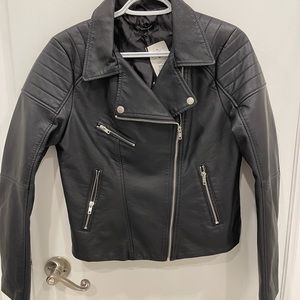 Faux leather jacket